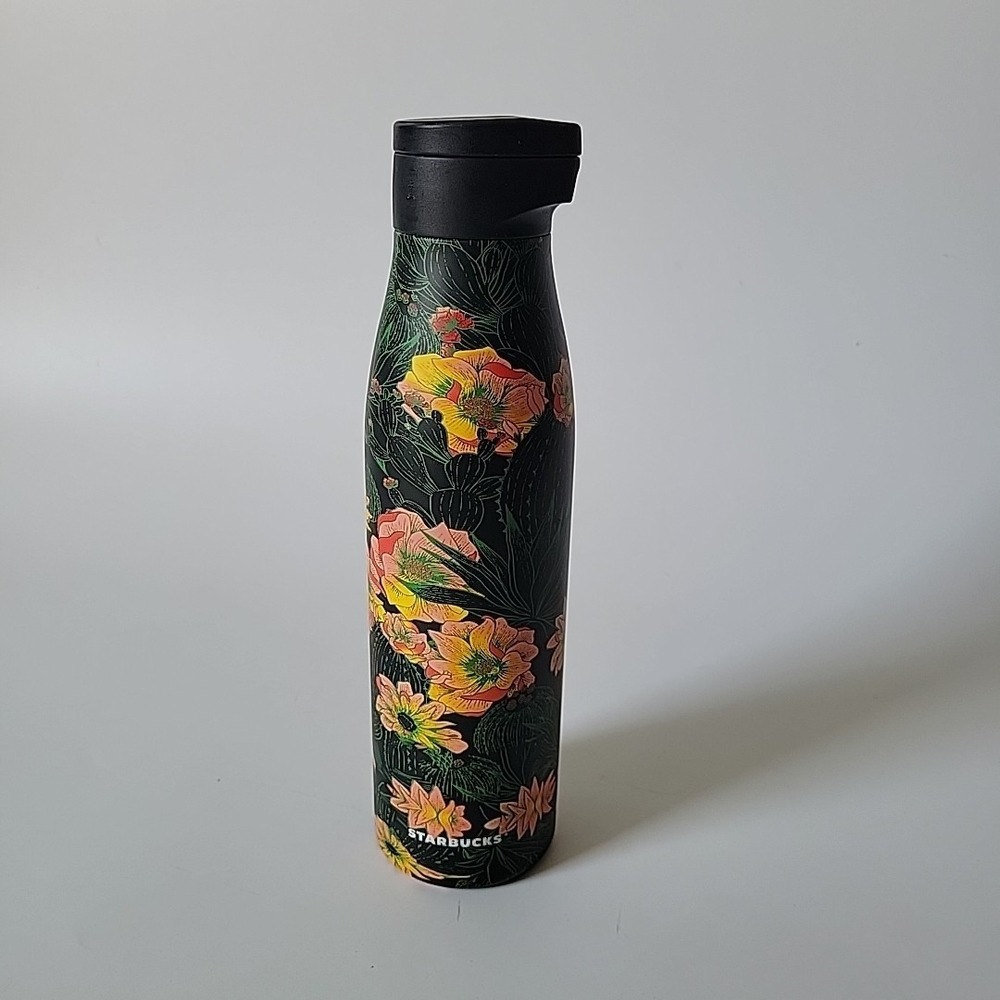 Starbucks Prickly Pear Stainless Vacuum Water Bottle 20oz Insulated Collectable